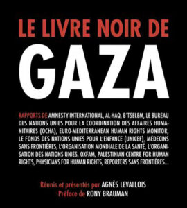 Couverture du livre d'Agnès Levallois, Le livre noir de Gaza (Seuil, 2024)