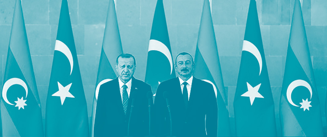 Le président turque Erdogan et celui d'Azerbaïdjan, İlham Aliev