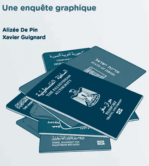 Couvertture du livre de Xavier Guignard "Comprendre la Palestine. Une enquête graphique" (Les Arènes, 2025)