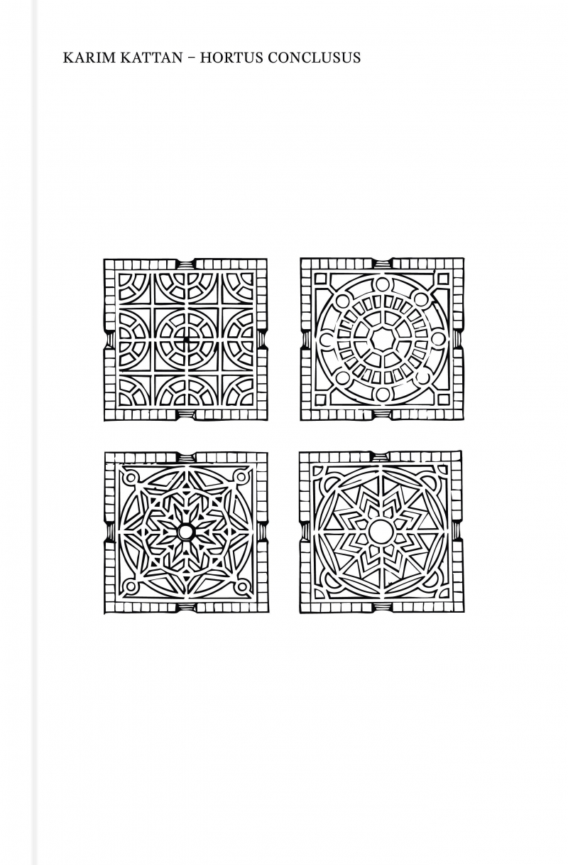 Couverture du livre de Karim Kattan "Hortus conclusus"