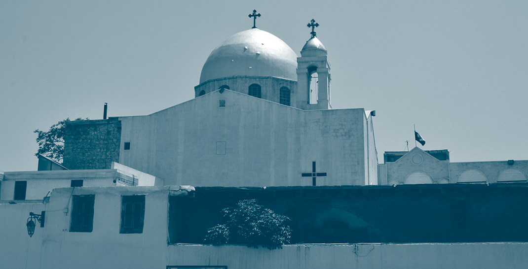 église orthodoxe à damas en Syrie
