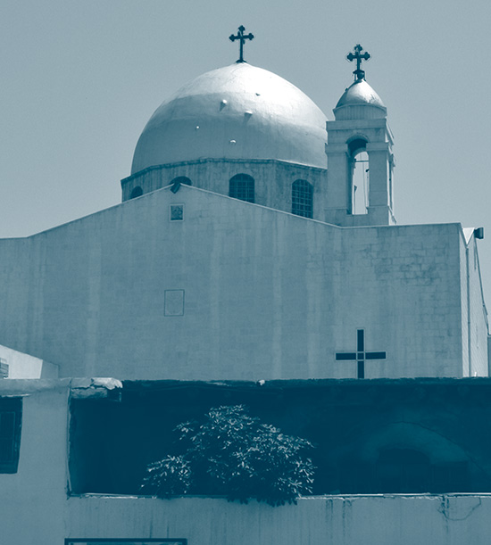 église orthodoxe à damas en Syrie