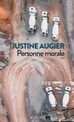 Couverture du livre de Justine Augier "Personne morale"