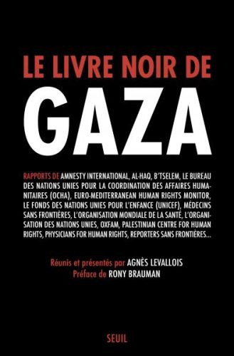 Couverture du livre d'Agnès Levallois, Le livre noir de Gaza (Seuil, 2024)