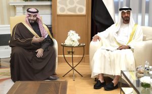 Photomontage avec Mohammed ben Salmane et Mohammed ben Zayed