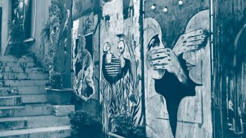 Murales dans une rue de Beyrouth